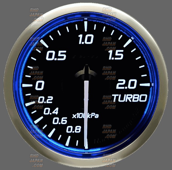 Defi Blue Racer gauge φ60 Turbo DF11504 Defi DF Blue Racer N2 SI Pressure Gauge Metric 60mm